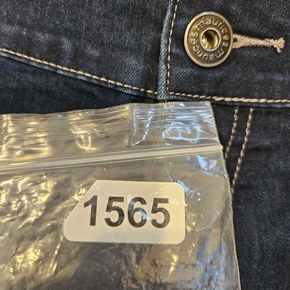 Maurices Womens 16R Dark Wash tapered Leg Denim Jeans casual denims stretch - Picture 11 of 12